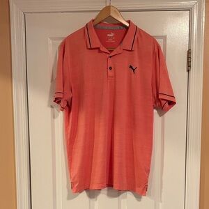 PUMA Men's Vibrant Coral Polo Shirt